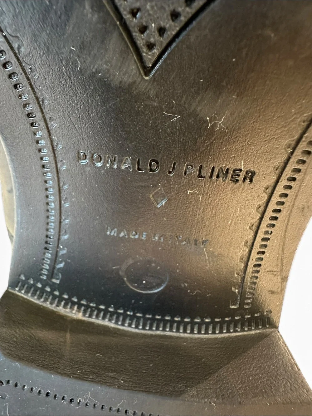 Donald J Pliner Santino-M Men’s 11 M Black Leather Chelsea Ankle Boots Italy